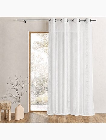 Tenda in organza a righe verticali