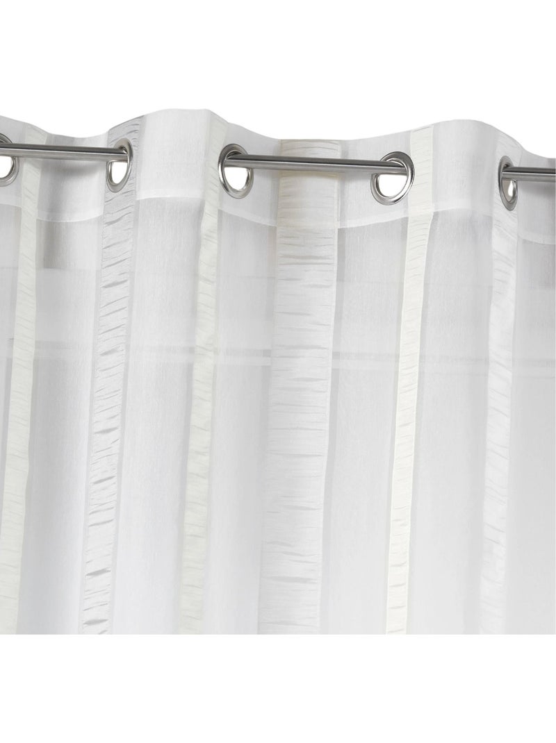 Tenda in organza a righe verticali Grigio chiaro - Kiabi