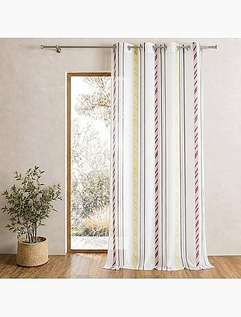 Tenda in organza a righe verticali