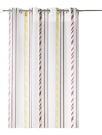 Tenda in organza a righe verticali