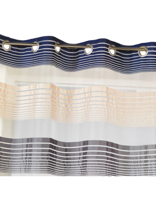 Tenda in organza con sottili righe orizzontali colorate - Kiabi Tenda in organza con sottili righe orizzontali colorate - Kiabi