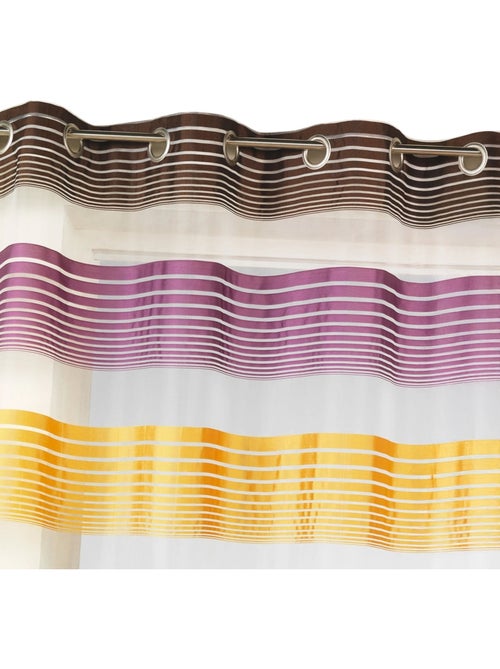 Tenda in organza con sottili righe orizzontali colorate - Kiabi Tenda in organza con sottili righe orizzontali colorate - Kiabi