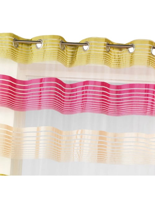Tenda in organza con sottili righe orizzontali colorate - Kiabi Tenda in organza con sottili righe orizzontali colorate - Kiabi