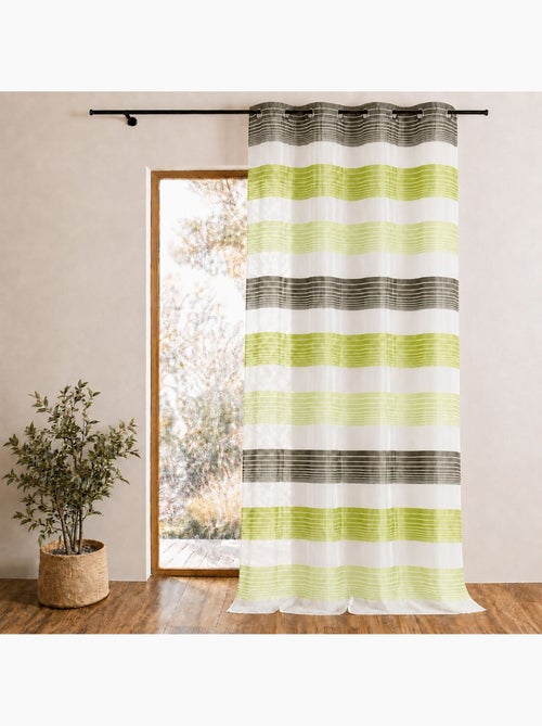 Tenda in organza con sottili righe orizzontali colorate - Kiabi Tenda in organza con sottili righe orizzontali colorate - Kiabi