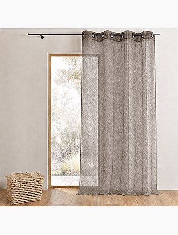 Tenda in organza ricamata con motivi a bolle