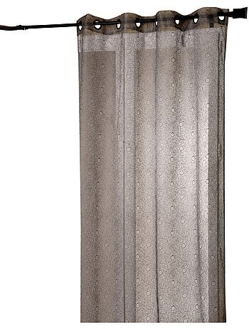 Tenda in organza ricamata con motivi a bolle