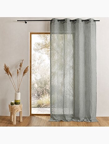 Tenda in organza ricamata, pronta da montare