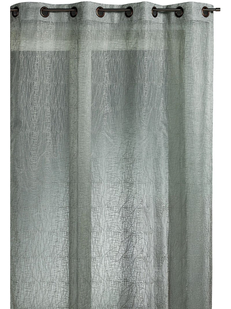 Tenda in organza ricamata, pronta da montare Grigio chiaro - Kiabi