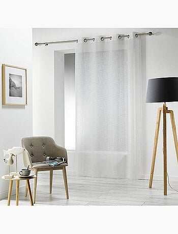 Tende di grande ampiezza con effetto lino intrecciato