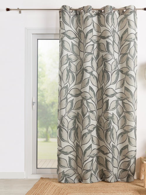 Tenda in polilene stampata a foglie acquerellate - Kiabi