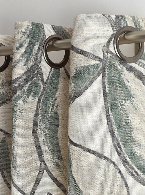 Tenda in polilene stampata a foglie acquerellate - Kiabi