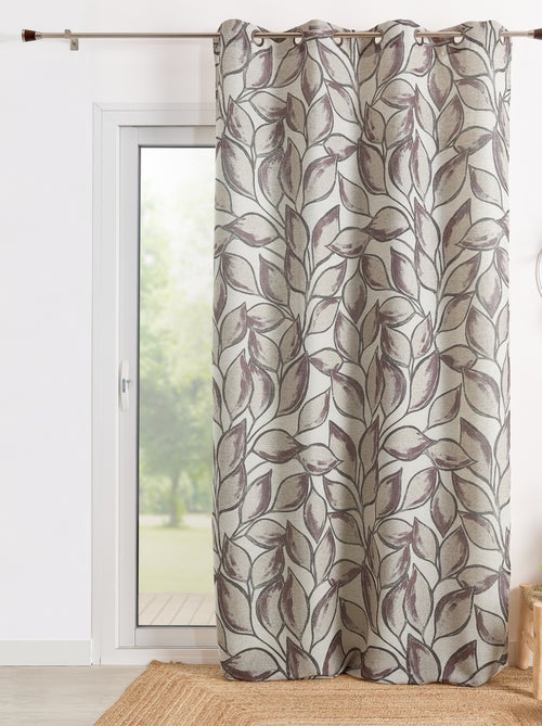 Tenda in polilene stampata a foglie acquerellate - Kiabi