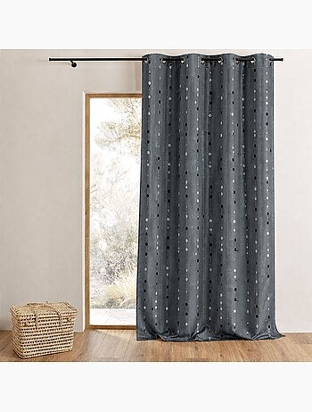 Tenda in shantung con motivo a palline intrecciate
