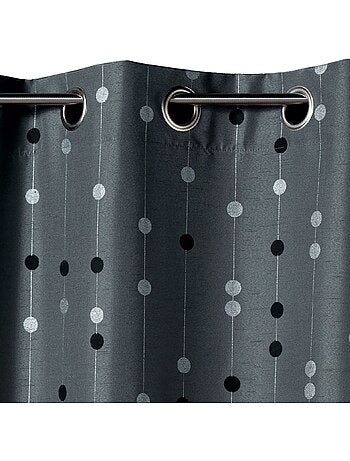 Tenda in shantung con motivo a palline intrecciate