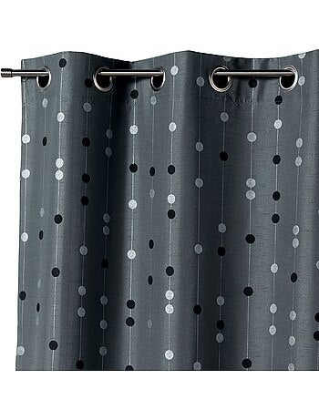 Tenda in shantung con motivo a palline intrecciate