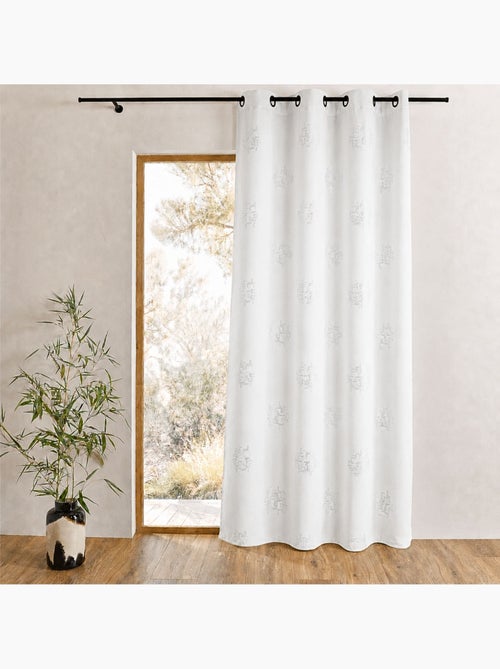 Tenda in shantung stampato argento - Kiabi Tenda in shantung stampato argento - Kiabi