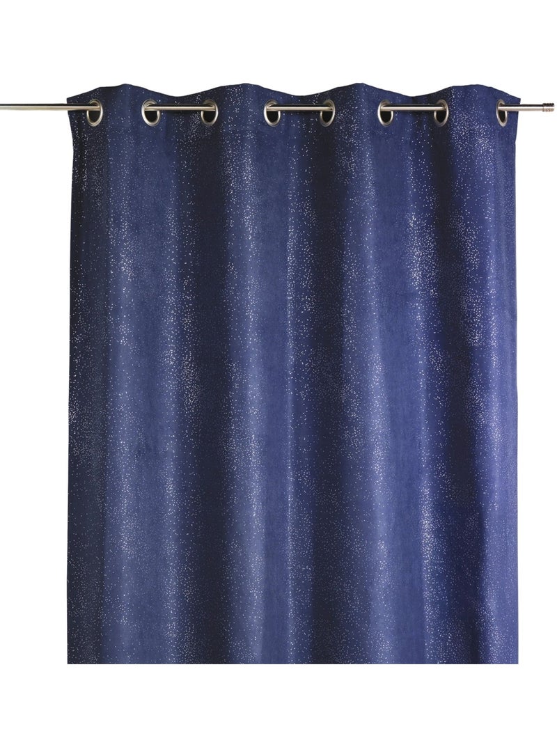 Tenda in similpelle stampata con riflessi argentati Blu - Kiabi