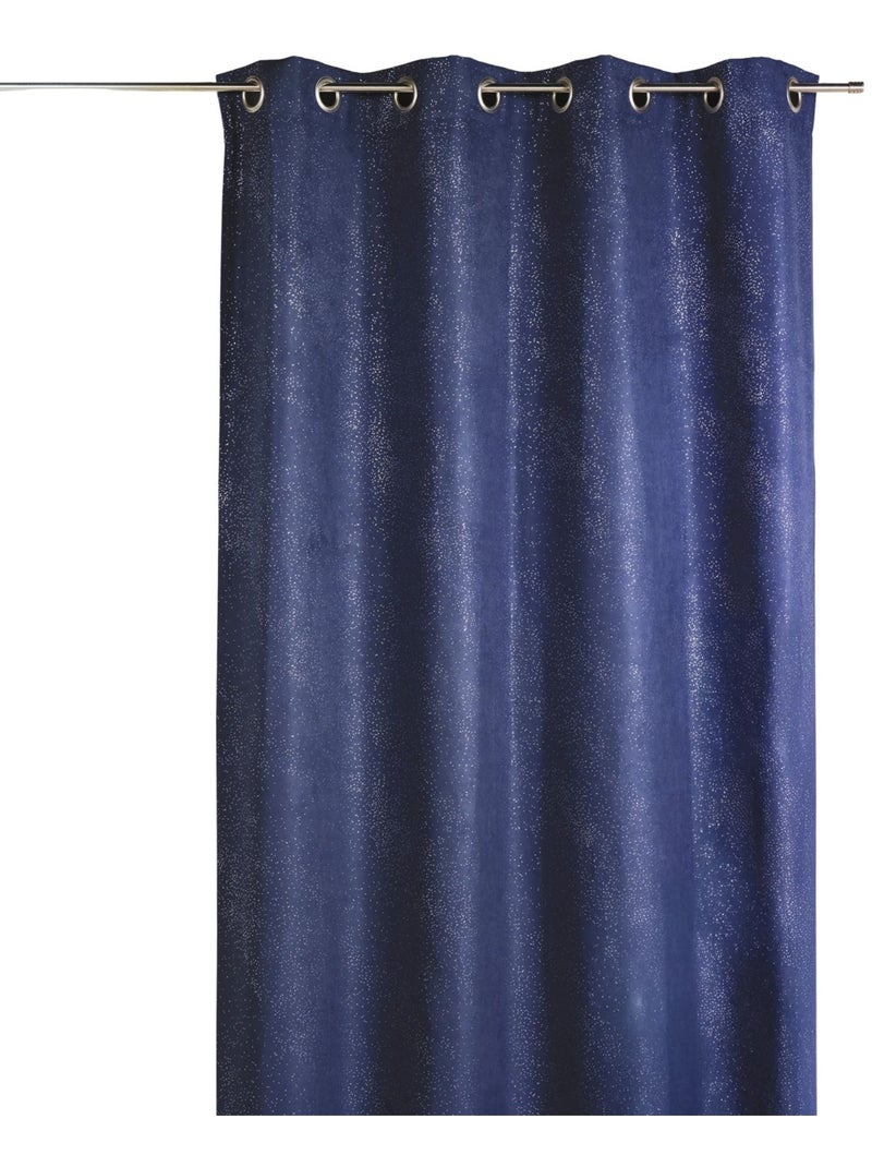 Tenda in similpelle stampata con riflessi argentati Blu - Kiabi