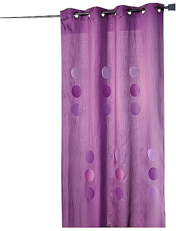 Tenda in taffetà shantung con motivo a grandi pois