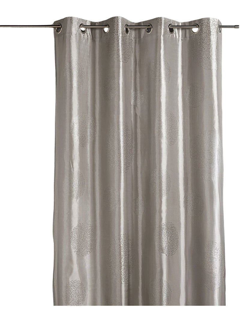 Tenda in taffetà stampato con cerchi argentati Grigio chiaro - Kiabi
