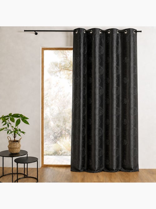 Tenda in tessuto a anelli grandi con fili argentati - Kiabi