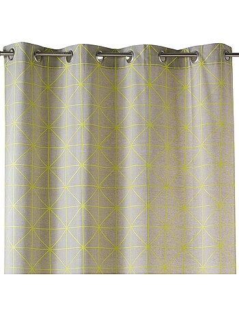 Tenda in tessuto di cotone con stampe grafiche
