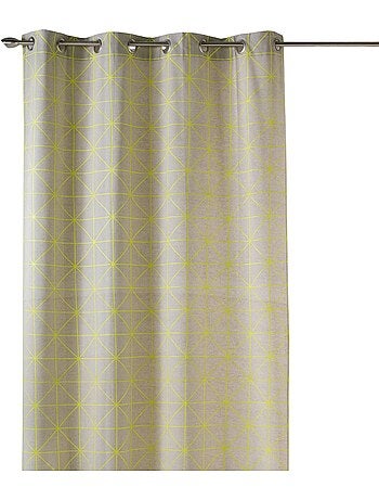 Tenda in tessuto di cotone con stampe grafiche