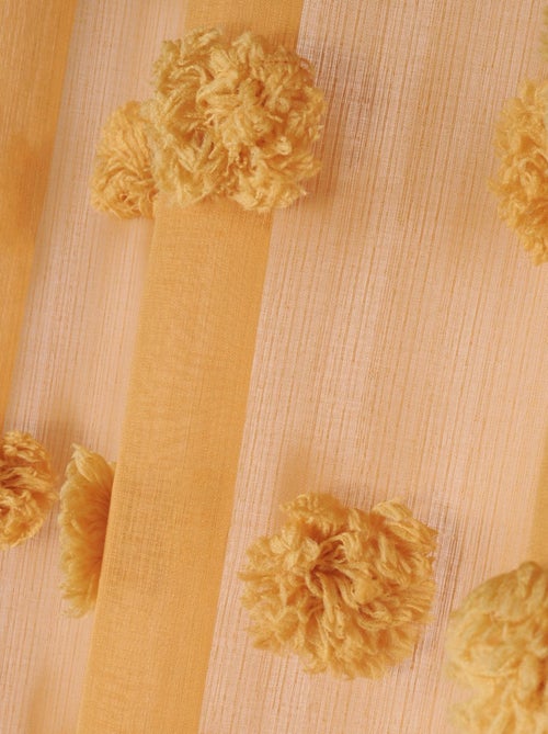 Tenda in Voile con pompon ricamati - Kiabi