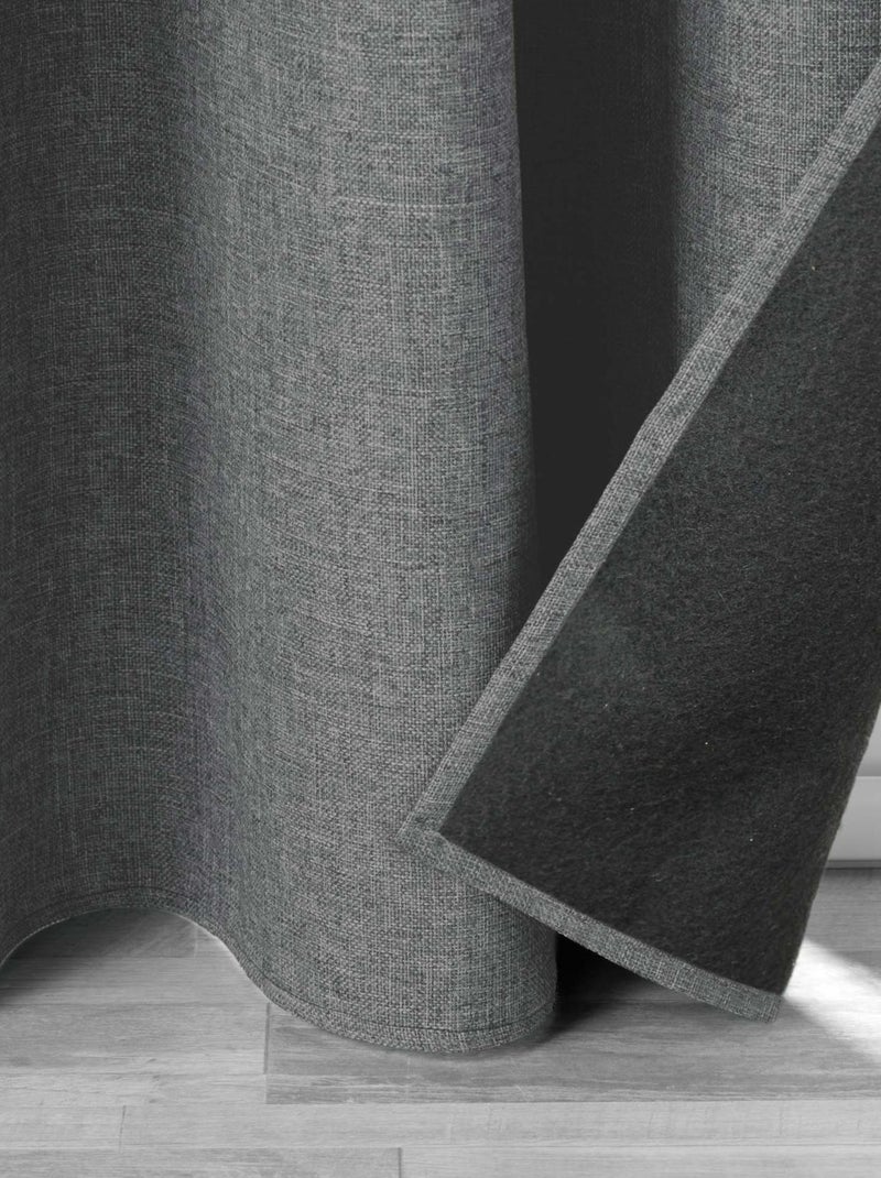 Tenda isolante con fodera in pile Grigio antracite - Kiabi