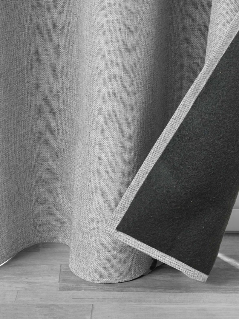 Tenda isolante con fodera in pile Grigio chiaro - Kiabi