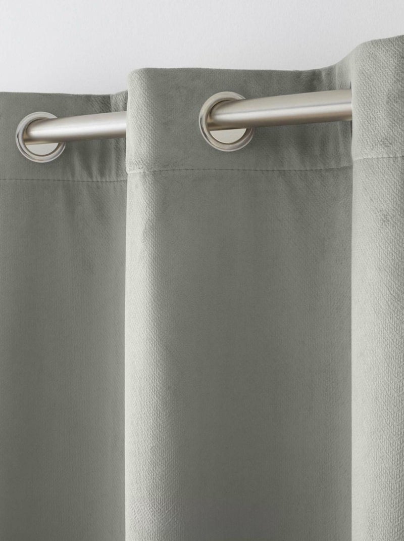 Tenda isolante e termica in velluto Grigio - Kiabi