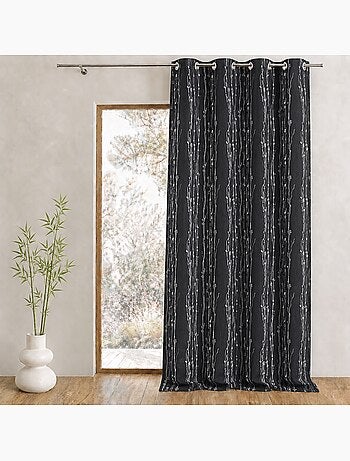 Tenda isolante in jacquard con stampa di radici