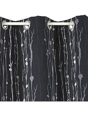 Tenda isolante in jacquard con stampa di radici