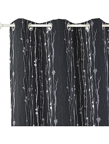 Tenda isolante in jacquard con stampa di radici