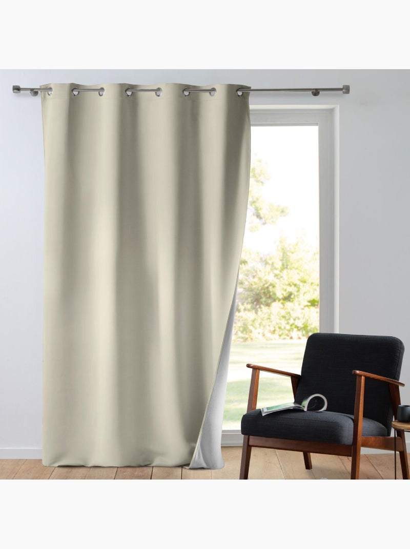 Tenda isolante termica  a tinta unita Beige chiaro - Kiabi