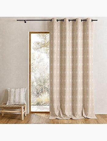 Tenda jacquard a pois tono su tono