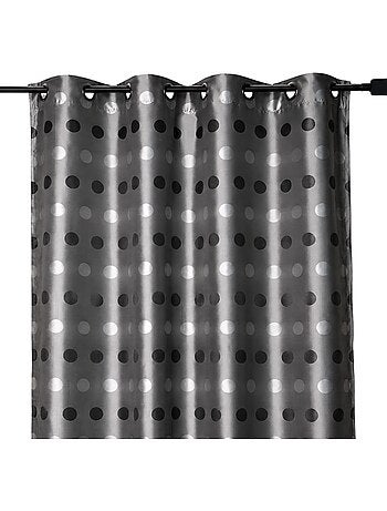 Tenda jacquard a pois tono su tono