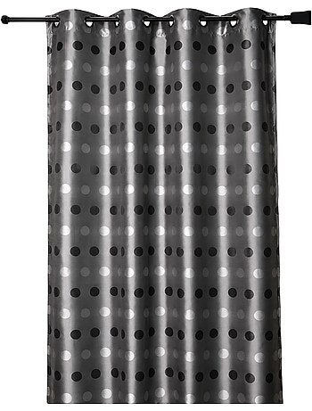 Tenda jacquard a pois tono su tono