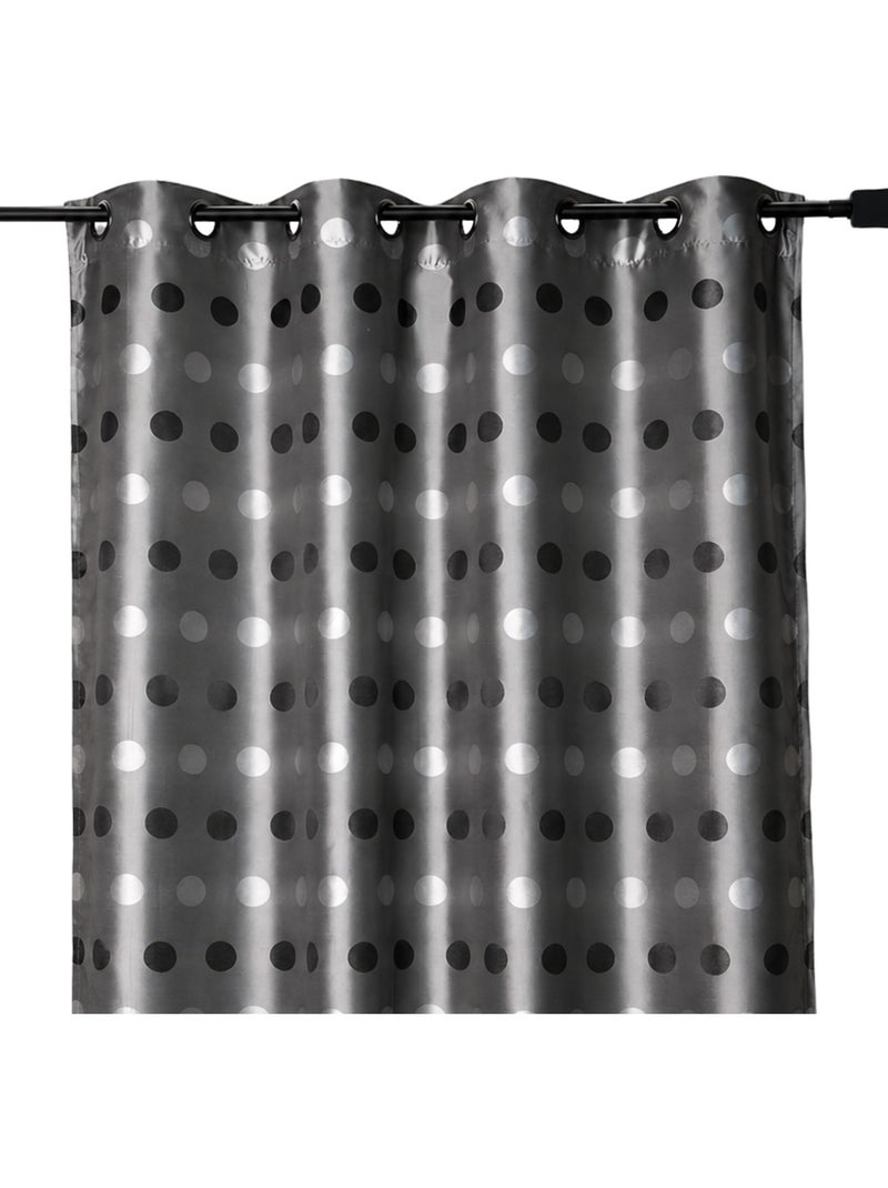 Tenda jacquard a pois tono su tono Grigio chiaro - Kiabi