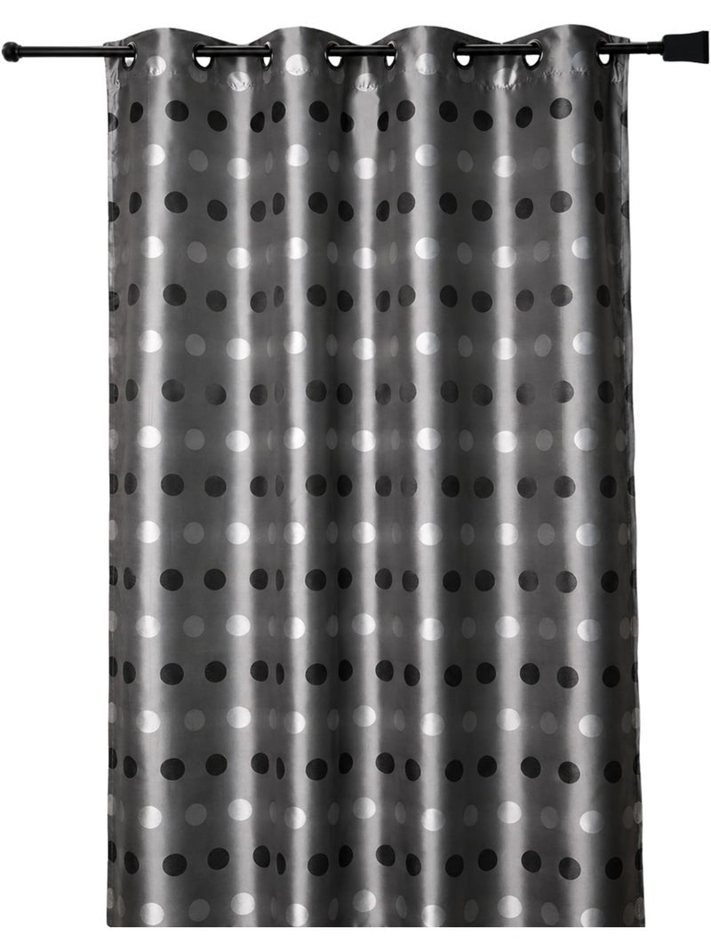 Tenda jacquard a pois tono su tono Grigio chiaro - Kiabi