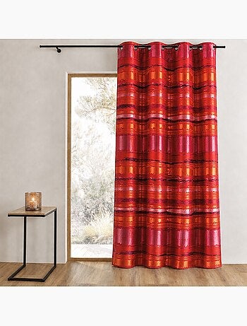 Tenda jacquard colorata a righe