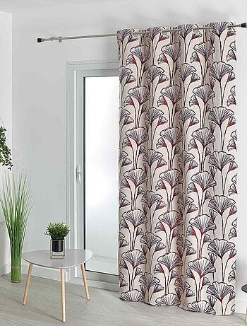 Tenda jacquard con fiori di Gingko
