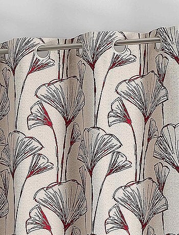 Tenda jacquard con fiori di Gingko