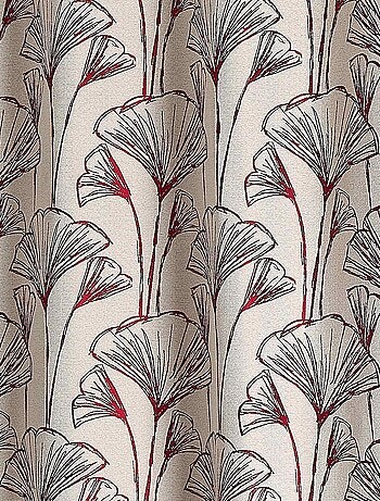 Tenda jacquard con fiori di Gingko