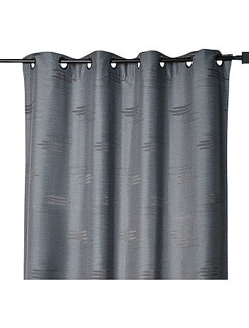 Tenda jacquard con forme geometriche e occhielli