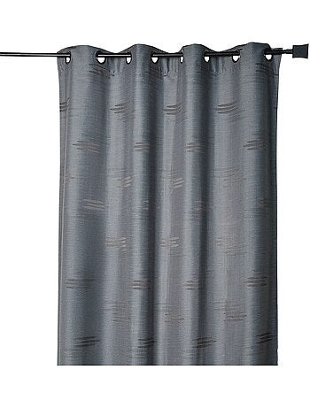 Tenda jacquard con forme geometriche e occhielli
