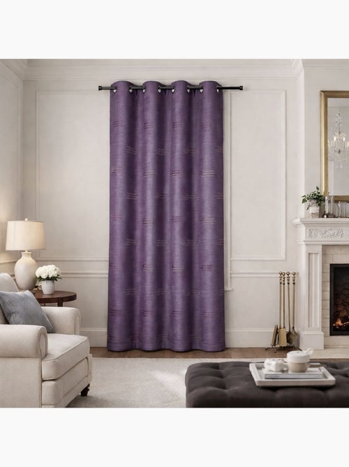 Tenda jacquard con forme geometriche e occhielli - Kiabi Tenda jacquard con forme geometriche e occhielli - Kiabi