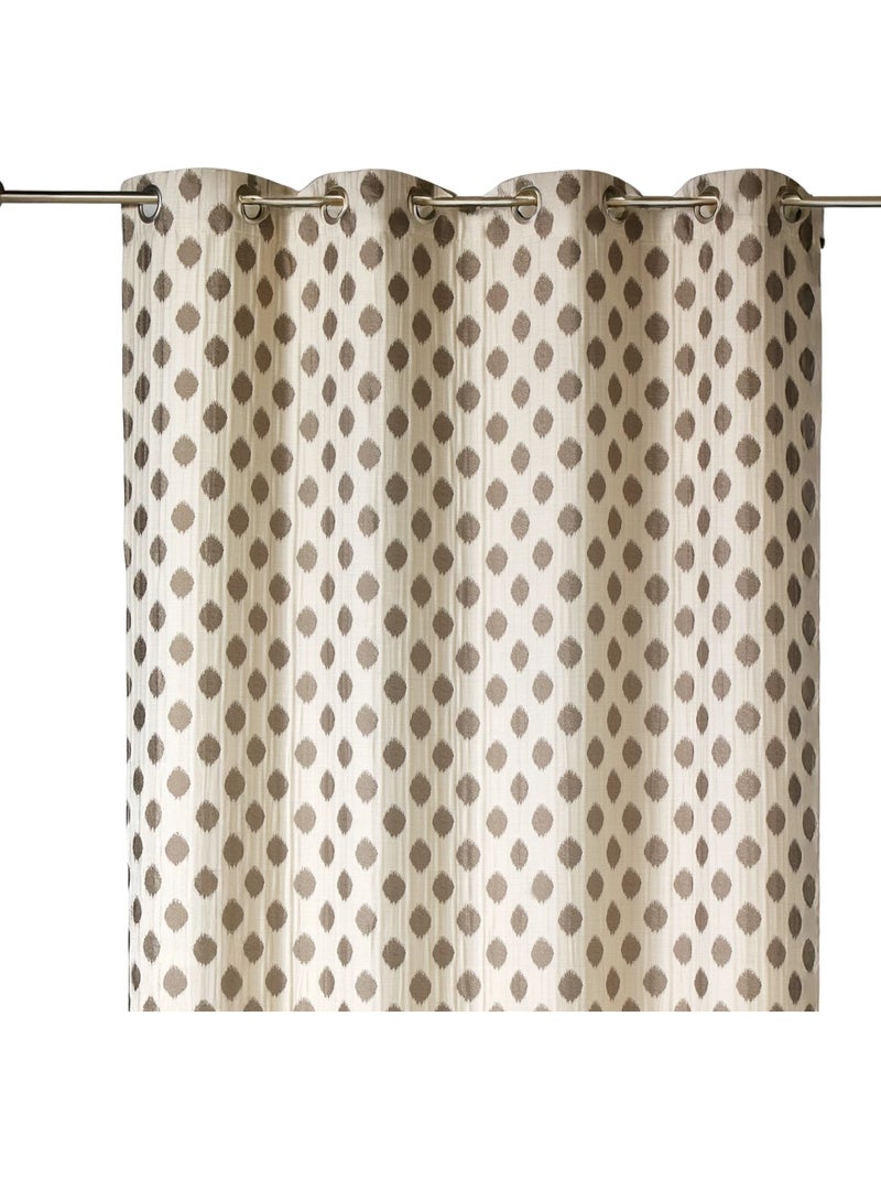 Tenda jacquard con motivi arrotondati, peso Marrone glacé - Kiabi