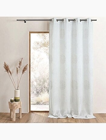 Tenda jacquard con motivi circolari sfumati