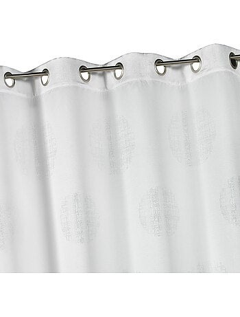 Tenda jacquard con motivi circolari sfumati